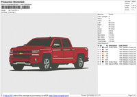 Red Truck Embroidery