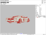 RED CAR embroidery