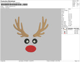 Reindeer Christmas Embroidery