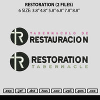 Restoration Embroidery 2 Files