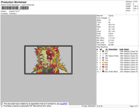 Rengoku Rectangle Embroidery