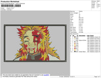 Rengoku Rectangle Embroidery