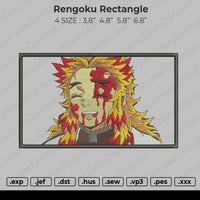 Rengoku Rectangle Embroidery