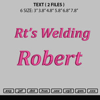 Text Embroidery 2 Files