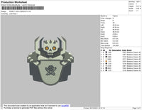 Robot Halloween Embroidery