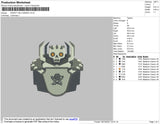 Robot Halloween Embroidery
