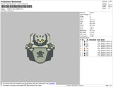 Robot Halloween Embroidery