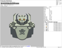 Robot Halloween Embroidery