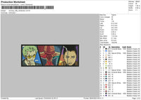 Anime Rectangle 0804 Embroidery