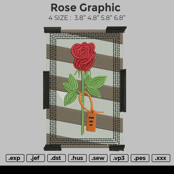 Rose Graphic Embroidery