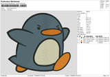 Sad Penguin Embroidery File 6 size