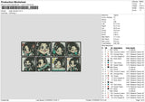 Sage Square Embroidery File 6 sizes