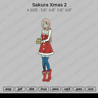 Sakura Xmas 2 Embroidery