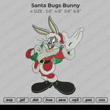 Santa Bugs Bunny Embroidery