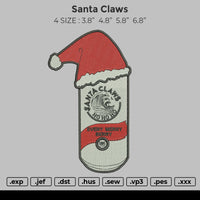 Santa Claws Embroidery