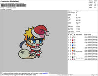 Santa Naruto Embroidery