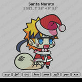 Santa Naruto Embroidery