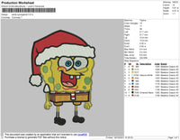 Santa Spongebob Embroidery