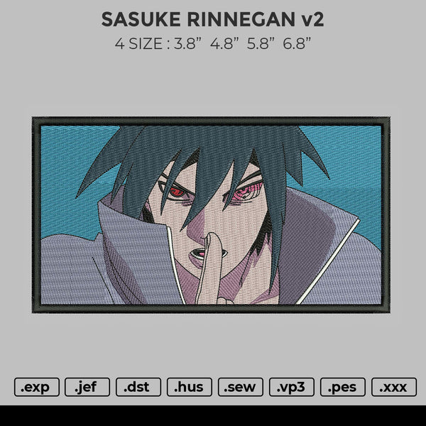 Sasuke Rinnegan v2 Embroidery