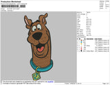 Scooby Doo Head  Embroidery