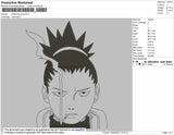 Shikamaru Outline Embroidery
