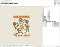 Sunshine Makes Embroidery