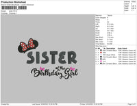 Mickey Sister Embroidery