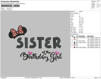 Mickey Sister Embroidery