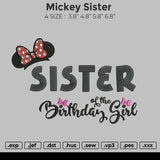 Mickey Sister Embroidery