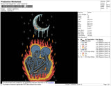 Skeleton Night Embroidery