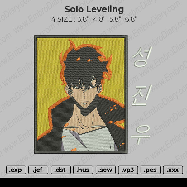 Solo Leveling Embroidery
