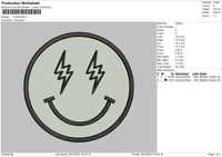 Smile Bolt Embroidery