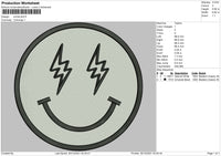 Smile Bolt Embroidery