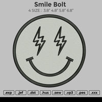 Smile Bolt Embroidery