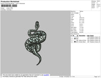 Snake Embroidery