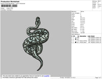 Snake Embroidery