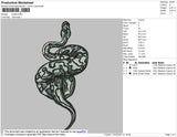 Snake Embroidery