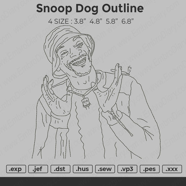 Snoop Dog Embroidery