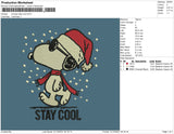 Snoopy Stay Cool Embroidery