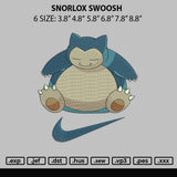 Snorlox Swoosh Embroidery File 6 sizes