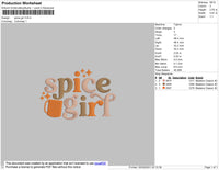 Spice Girl Embroidery
