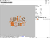 Spice Girl Embroidery