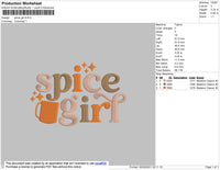 Spice Girl Embroidery