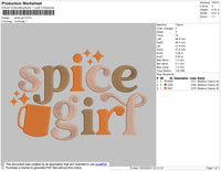 Spice Girl Embroidery