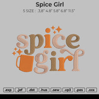 Spice Girl Embroidery