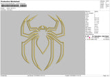 Spider Apl Embroidery File 6 sizes