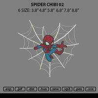 Spider Chibi 02 Embroidery File 6 sizes