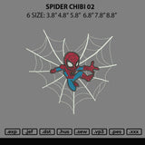 Spider Chibi 02 Embroidery File 6 sizes