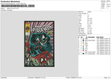 Spider Full Color Embroidery File 6 sizes