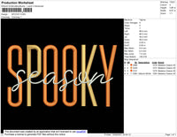 Spooky Text Embroidery